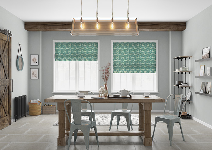 Narvik, Seafoam - Twist&Fit Roman Blind - Image 5